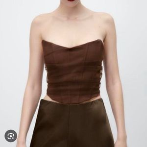 ZARA tulle corset size Small